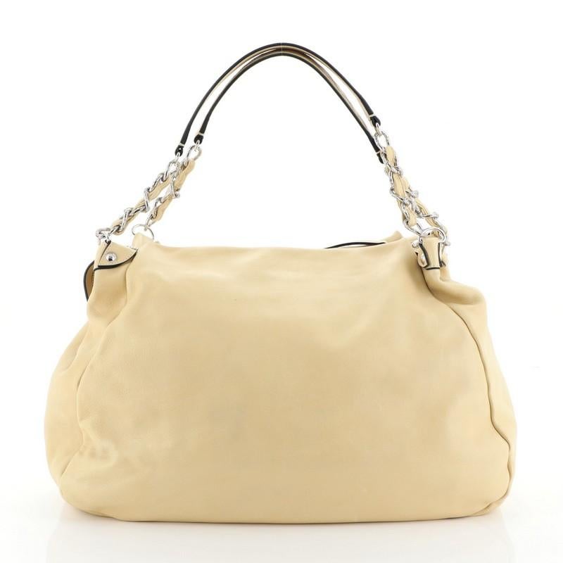  Chanel  Edgy Hobo Lambskin Large In Good Condition In NY, NY