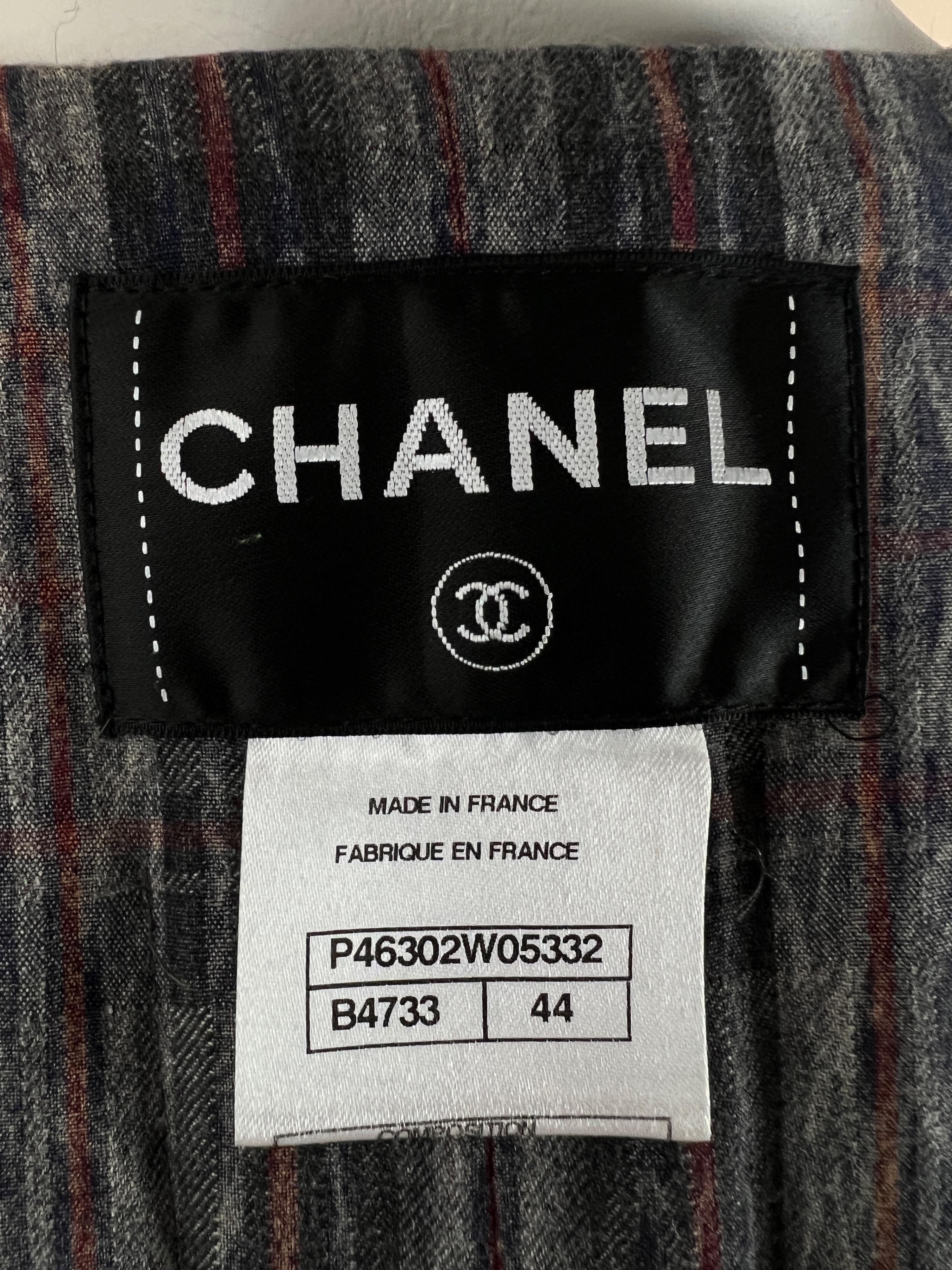 Chanel Edinburgh Collection Gripoix Buttons Tweed Jacket 10