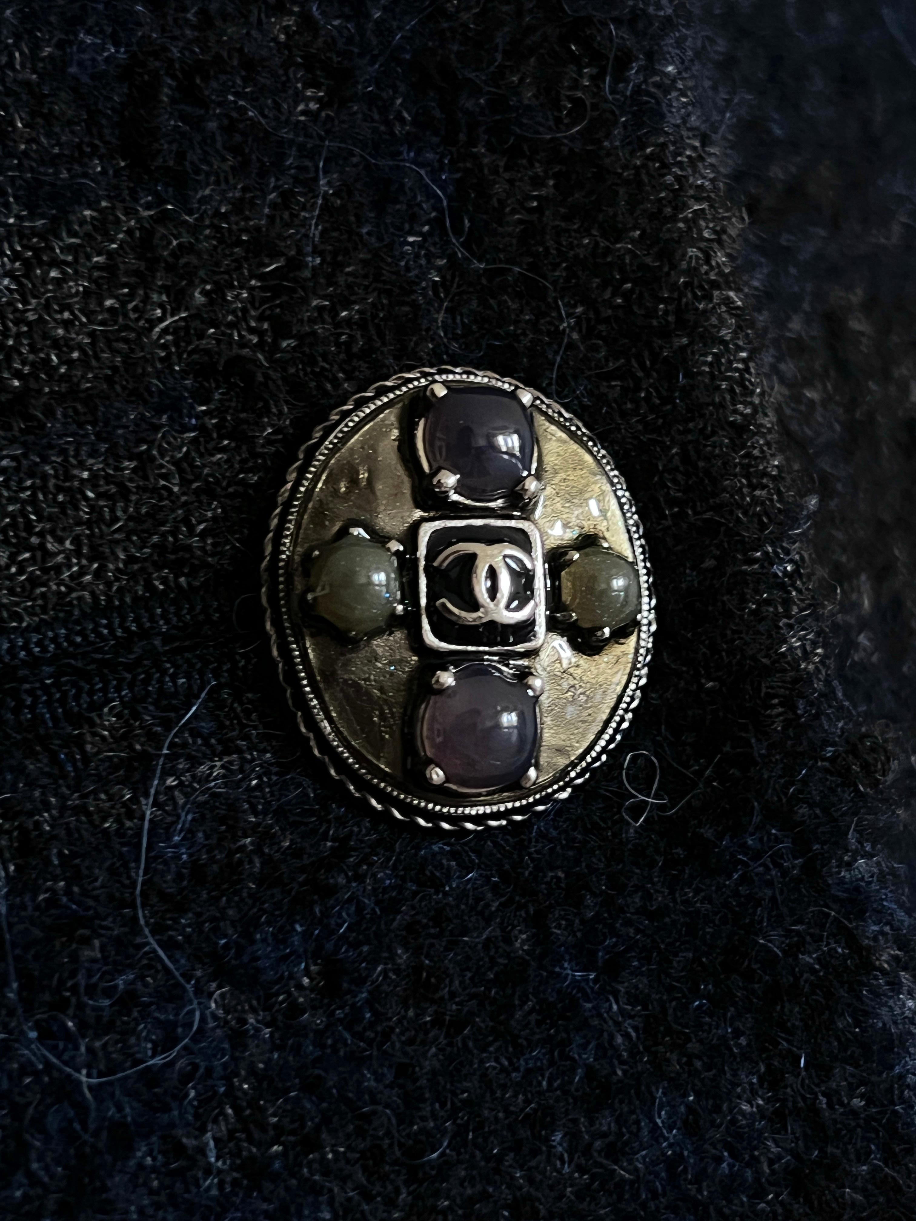 Chanel Edinburgh Jewel Buttons Runway Tartan Jacket  For Sale 10
