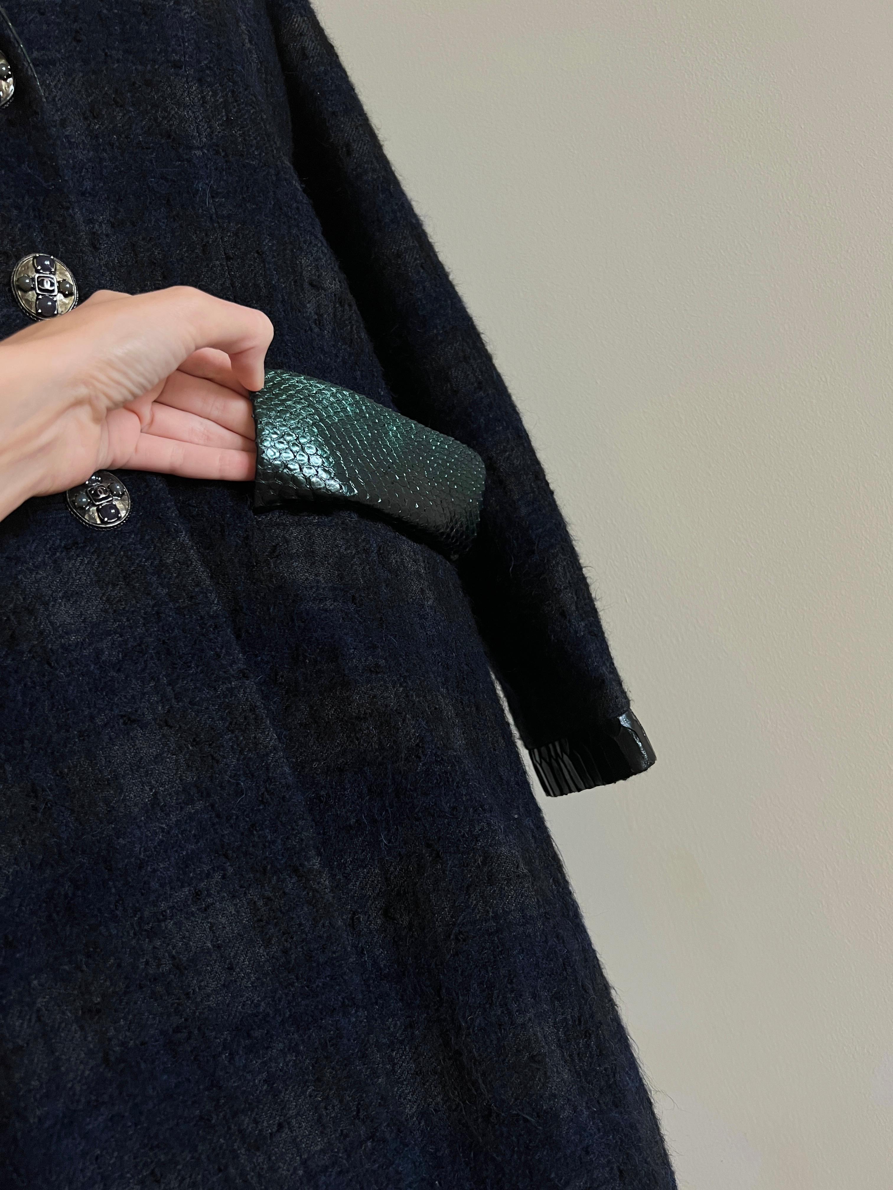 Chanel Edinburgh Jewel Buttons Runway Tartan Jacket  For Sale 11