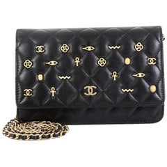 Chanel Egyptian Amulet Wallet On Chain Quilted Lambskin