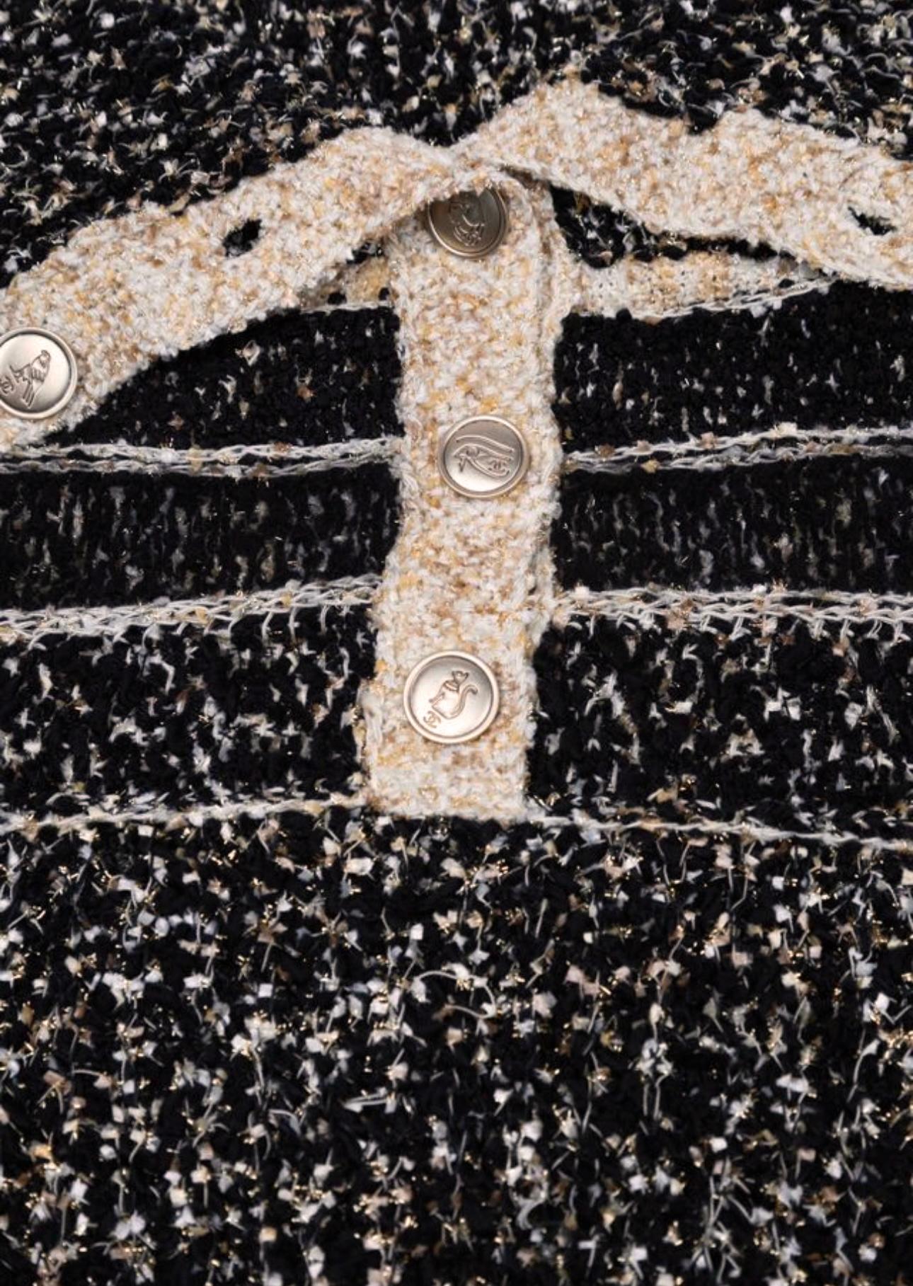 Chanel Egyptian Symbols Lesage Tweed Jumper 1