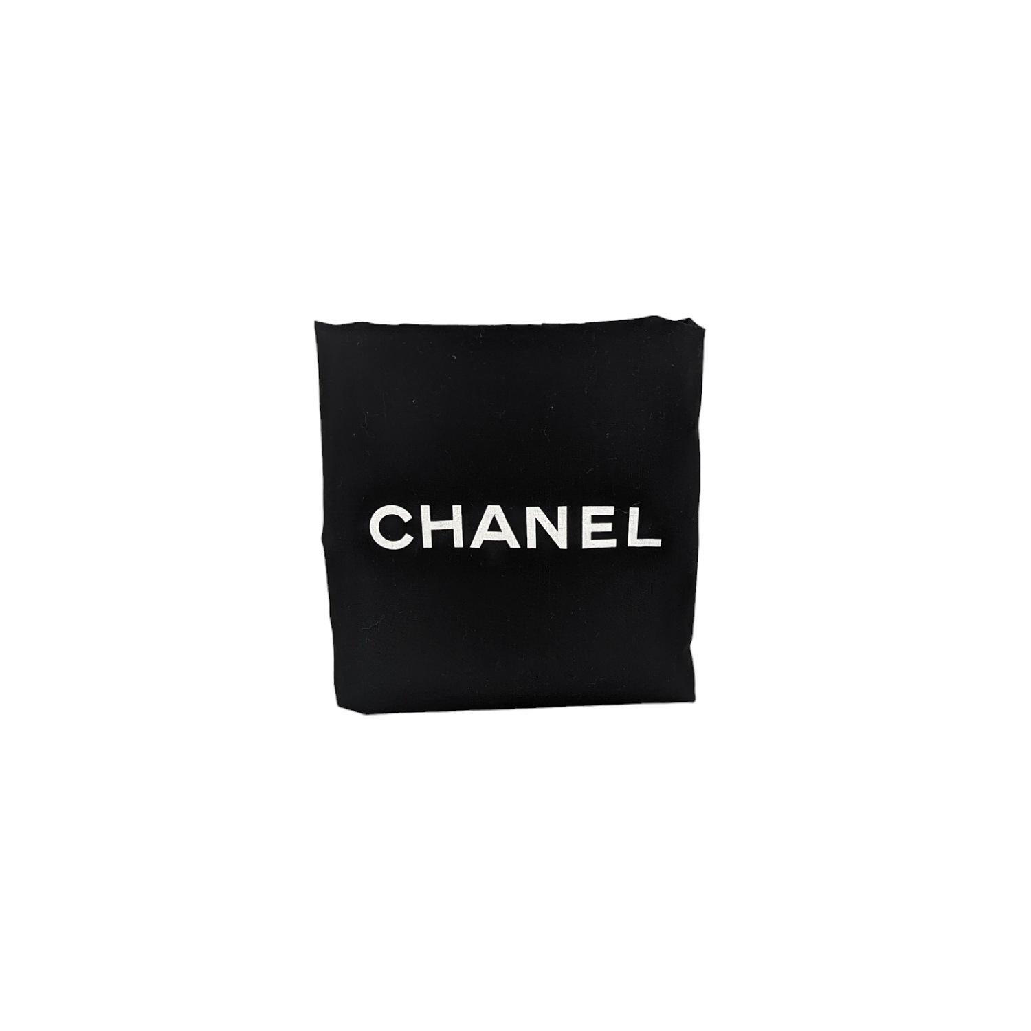 Chanel Elastic CC Flap Bag Glazed Caviar Hobo Shoulder Bag 6