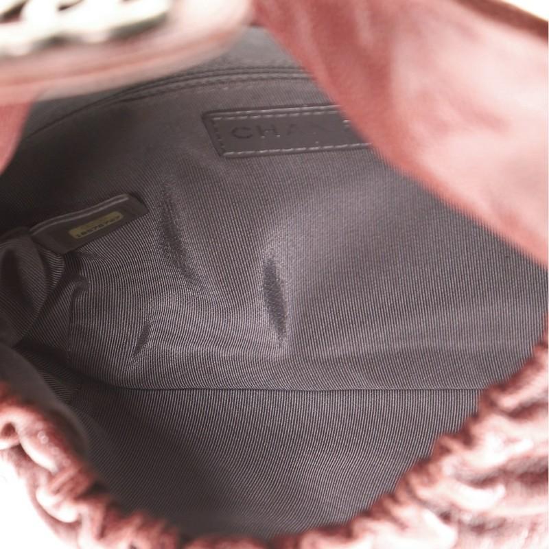Chanel Elastic Flap Bag Quilted Glazed Caviar Medium 1