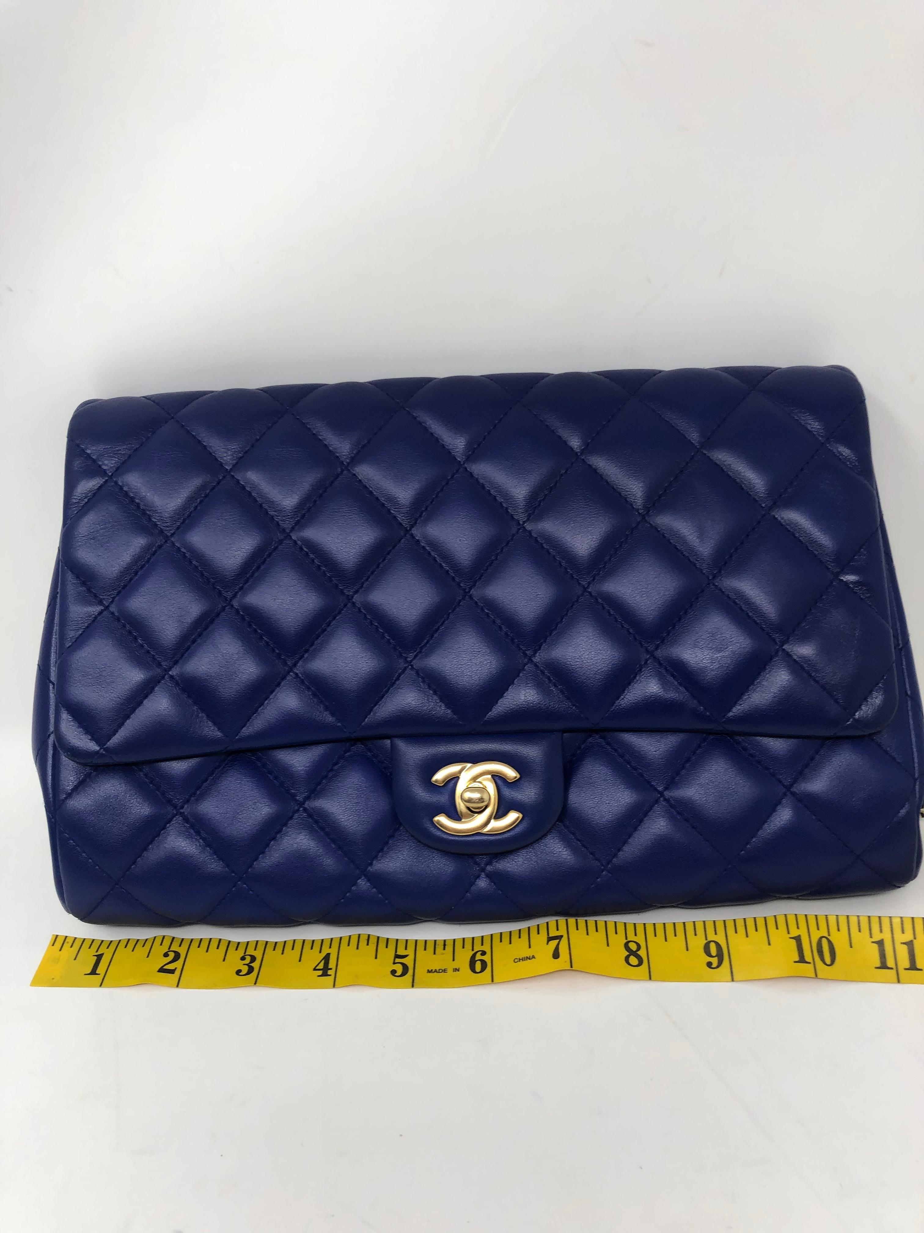 Chanel Electric Blue Lambskin Bag 9