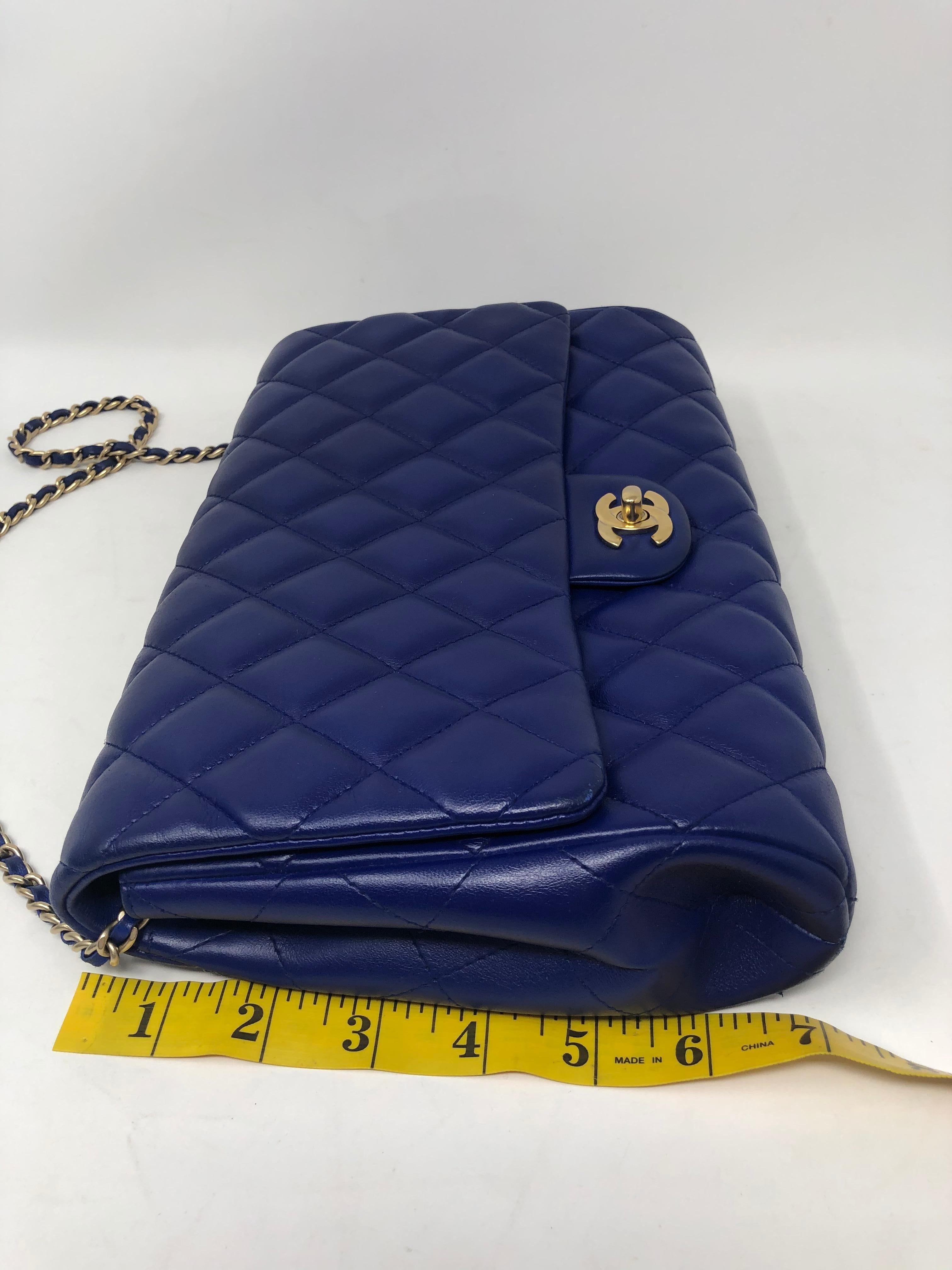 Chanel Electric Blue Lambskin Bag 11
