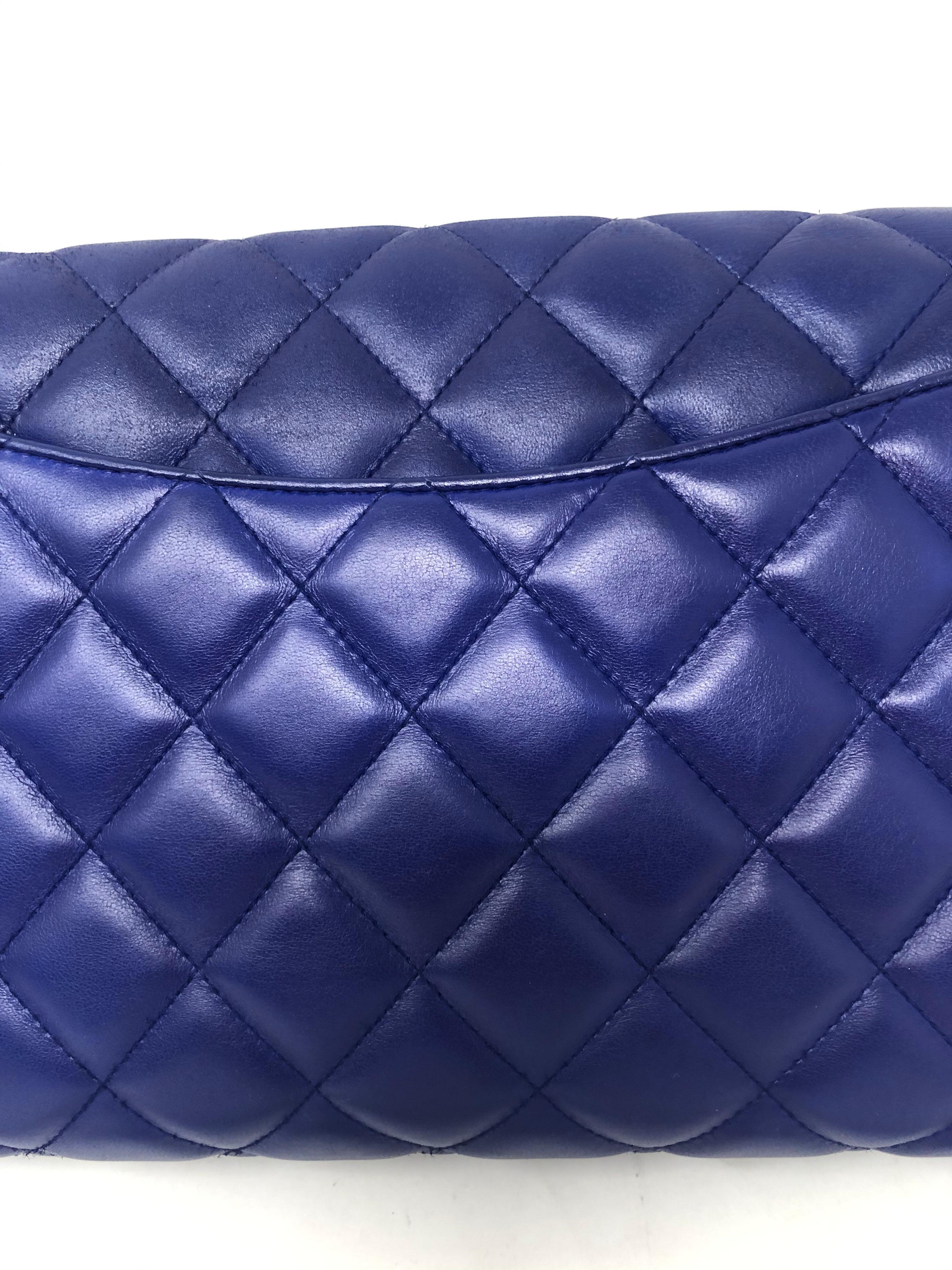 Chanel Electric Blue Lambskin Bag 2