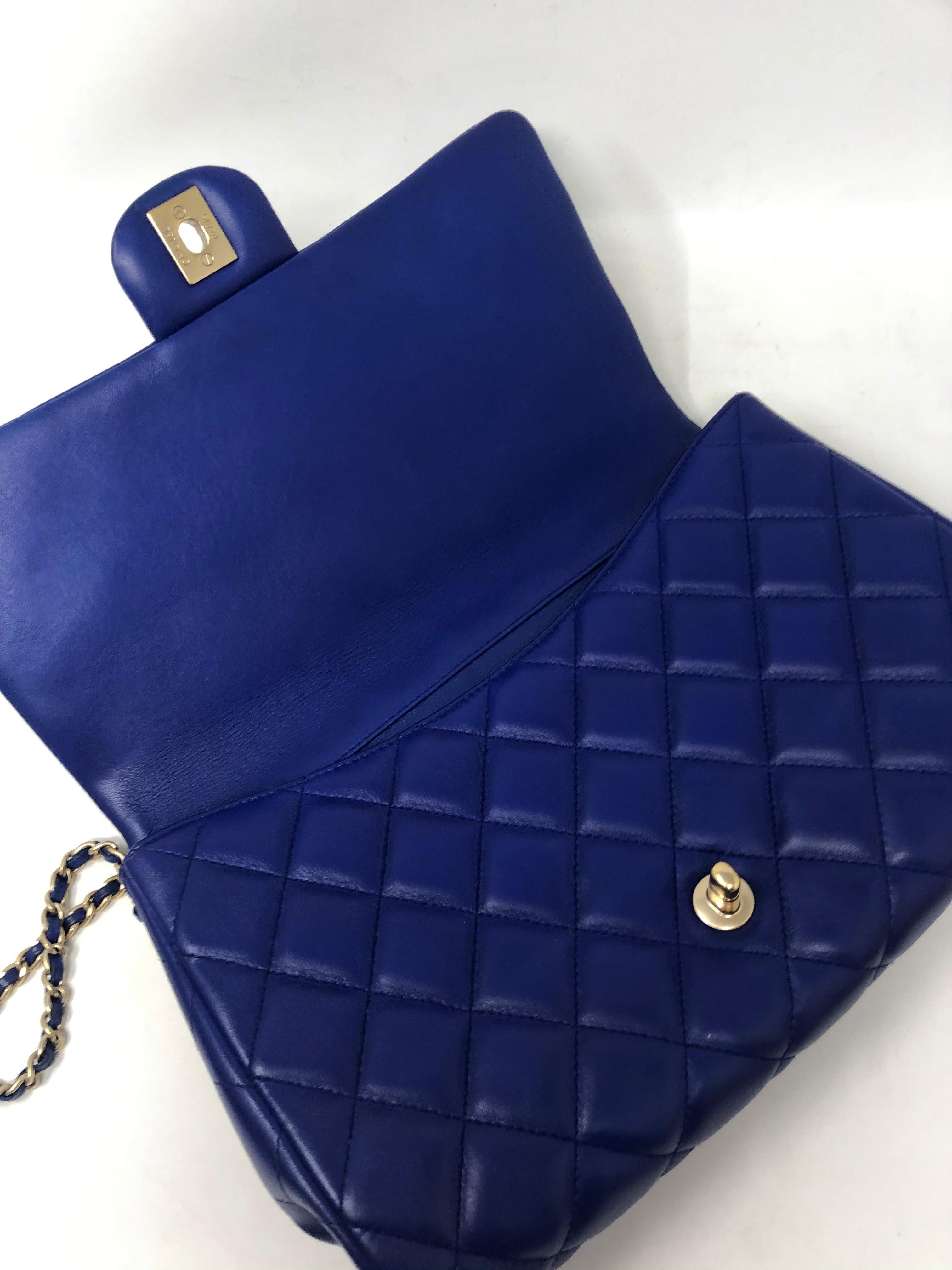 Chanel Electric Blue Lambskin Bag 3