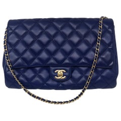 Chanel Electric Blue Lambskin Bag