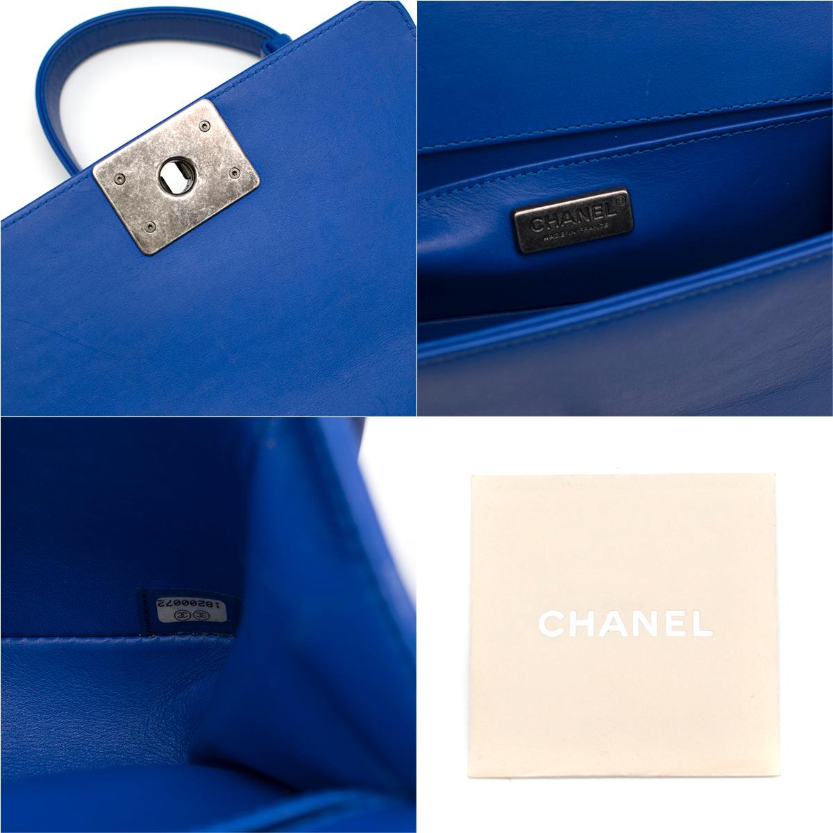 Chanel Electric Blue Limited Edition Stingray Le Boy Bag	 1