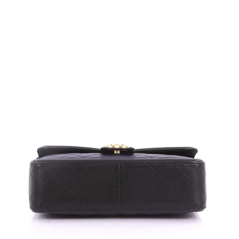 Women's Chanel Elegant CC Flap Bag Quilted Lambskin Jumbo