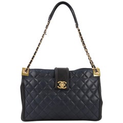 Chanel Elegant CC Tote Quilted Lambskin Large Chanel Elegant CC Tote Quilted Lambskin Large