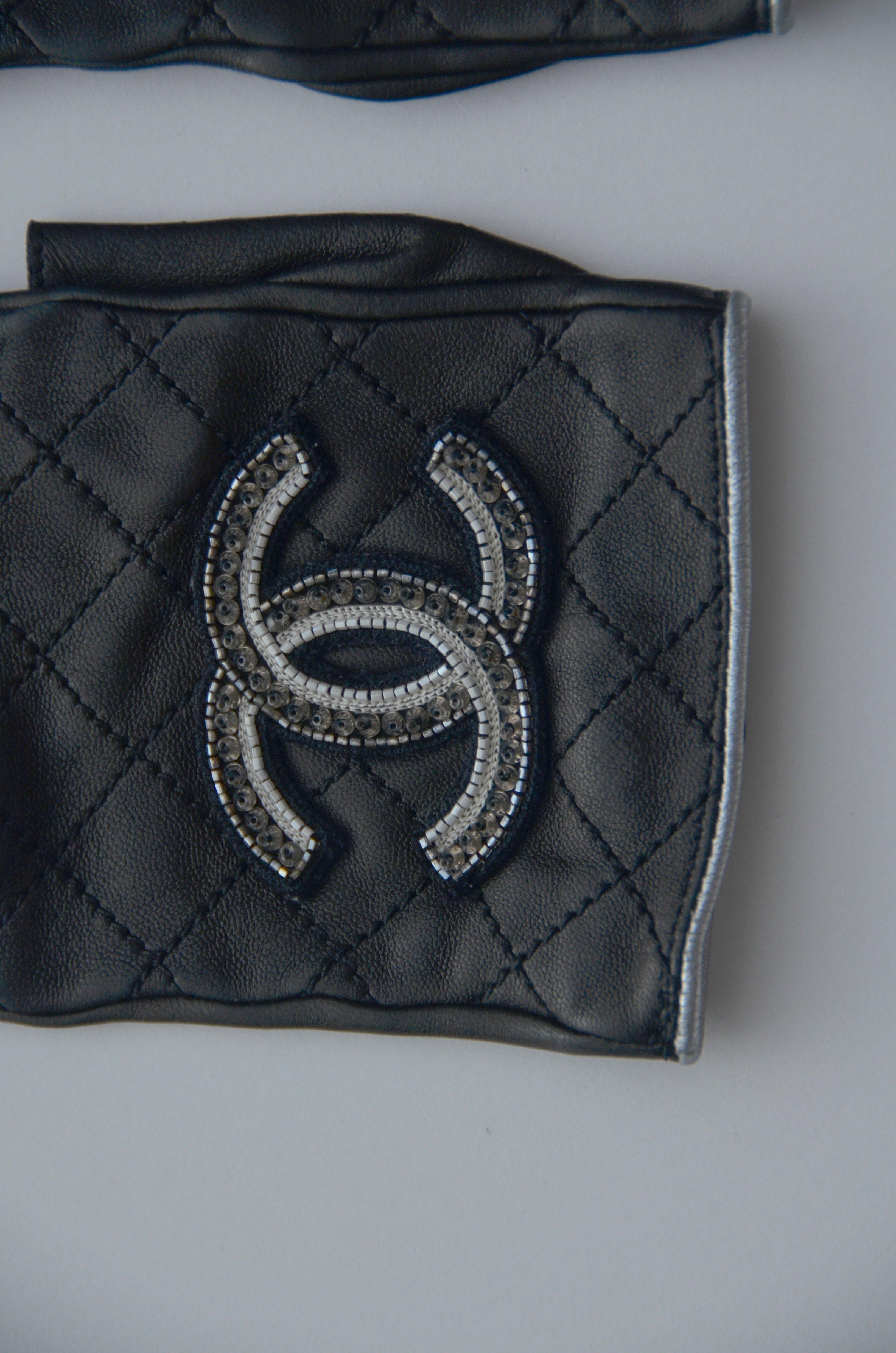 Chanel Embellished Gloves As Seen On Madonna SZ 7.5  1