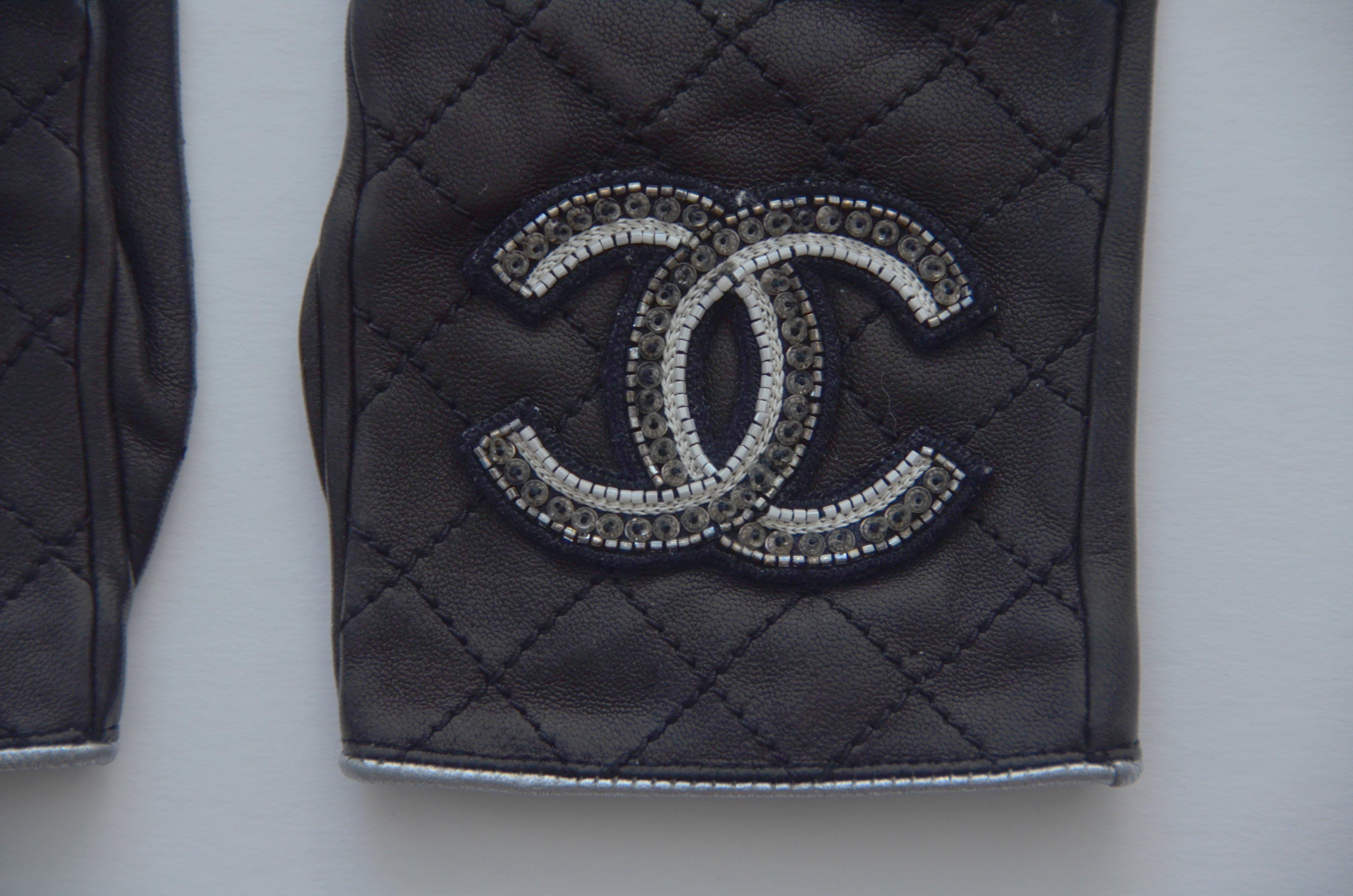 Chanel Embellished Gloves As Seen On Madonna SZ 7.5  3