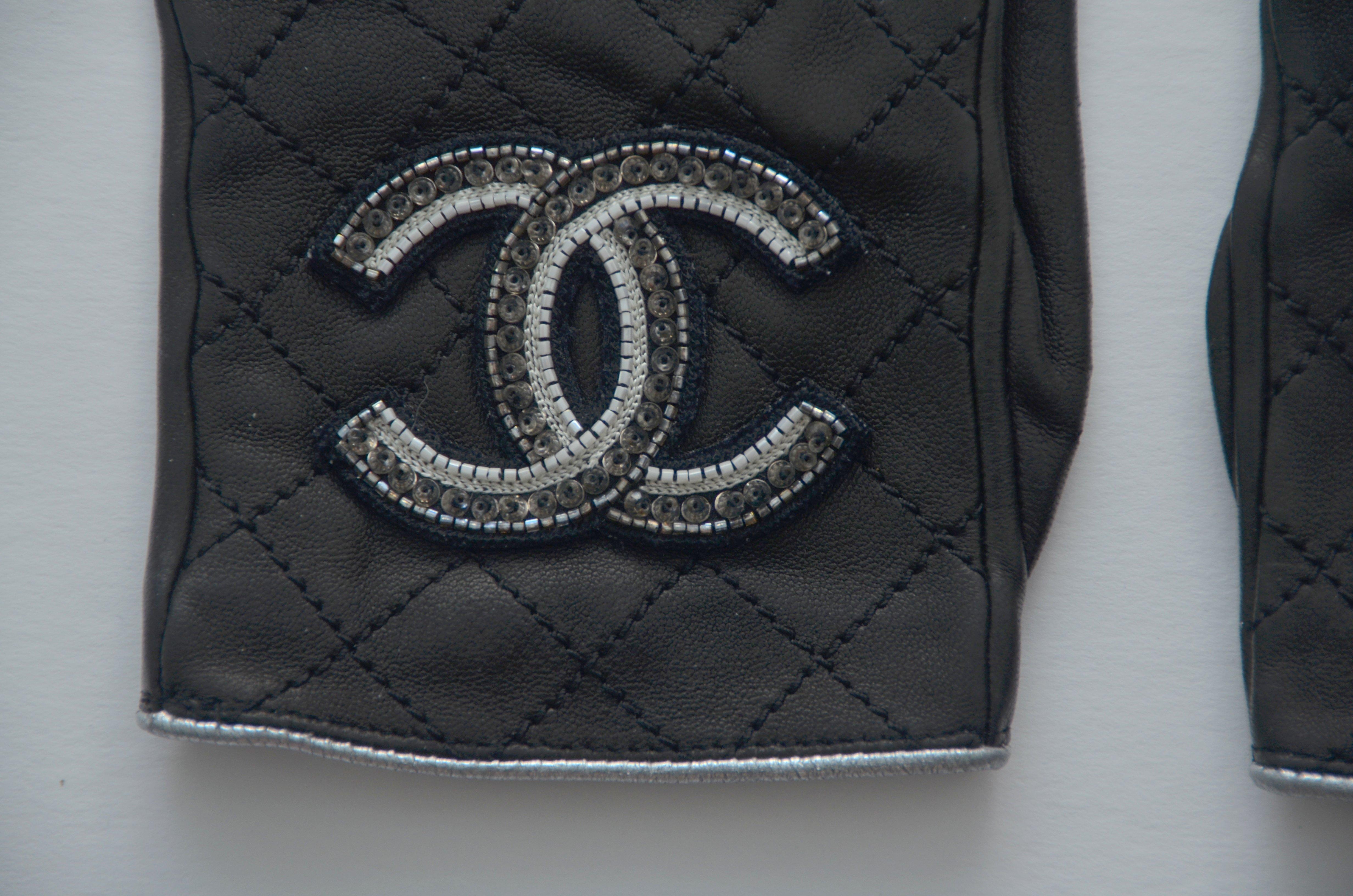 Chanel Embellished Gloves As Seen On Madonna SZ 7.5  2
