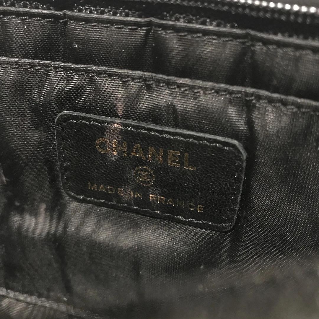 Chanel Embossed Leather Wristlet 3