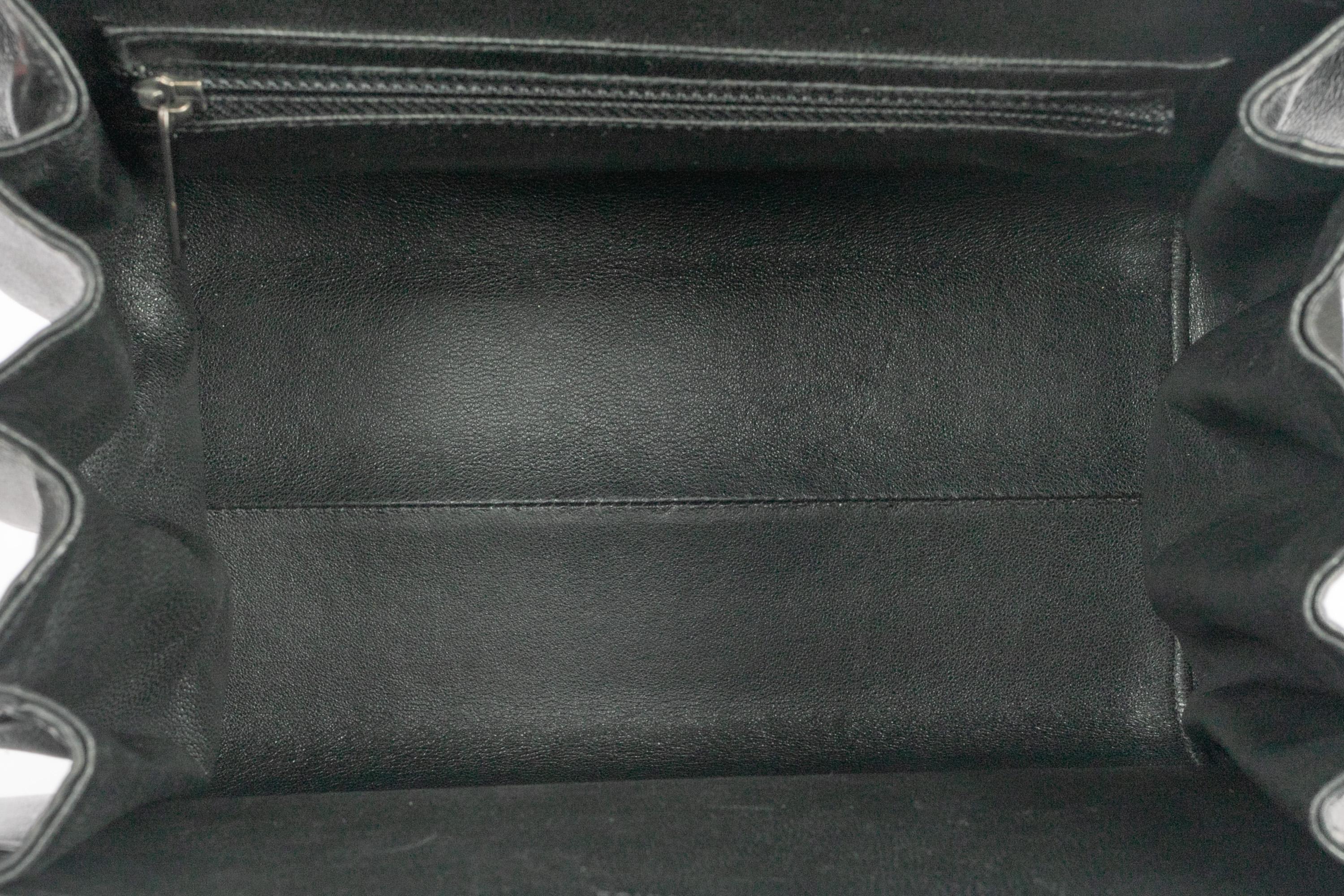 Chanel embroidered leather bag 2000 For Sale 5