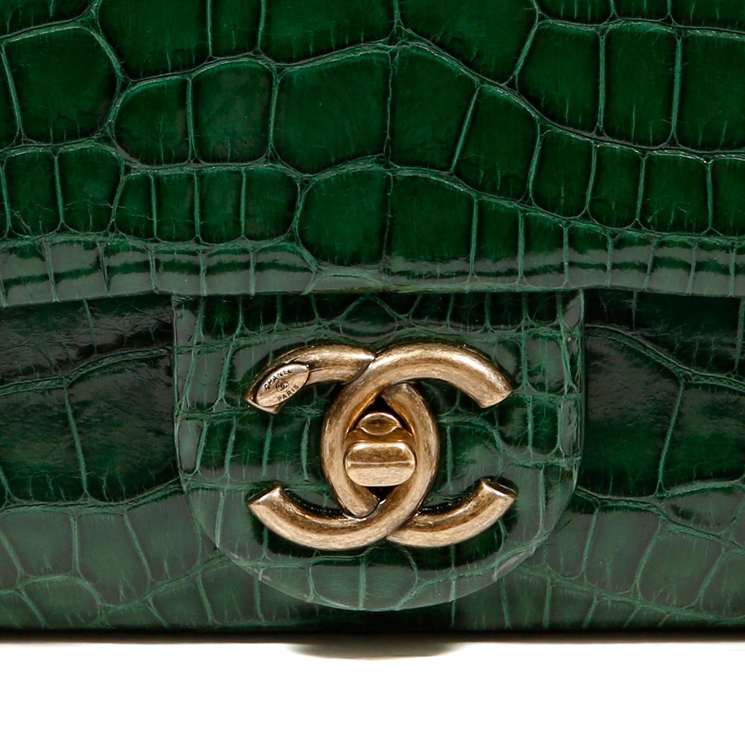 emerald green chanel bag