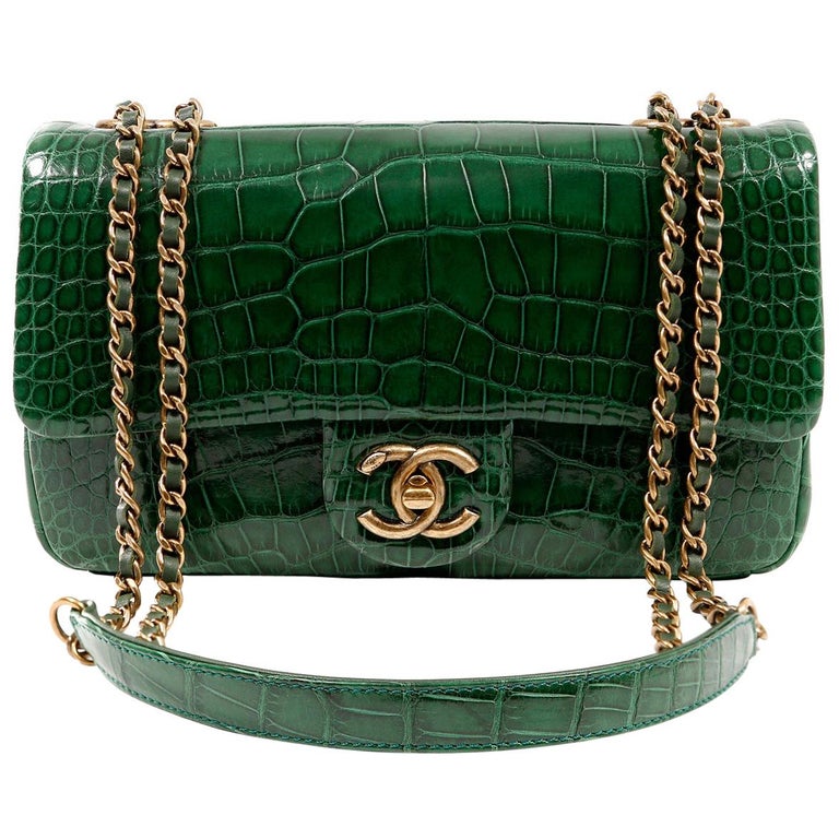 chanel alligator purse