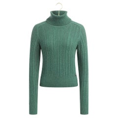 Chanel Emerald Green Relaxed Cashmere Ensemble