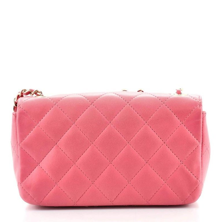 Chanel Emoticon Classic Single Flap Bag Quilted Lambskin Extra Mini at ...