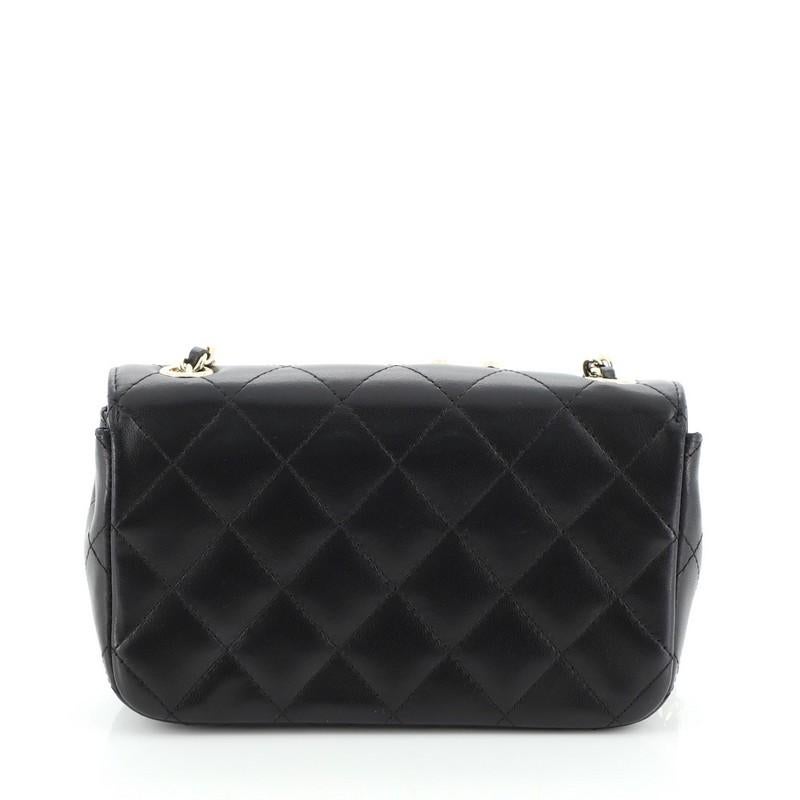 Chanel Emoticon Classic Single Flap Bag Quilted Lambskin Extra Mini at ...