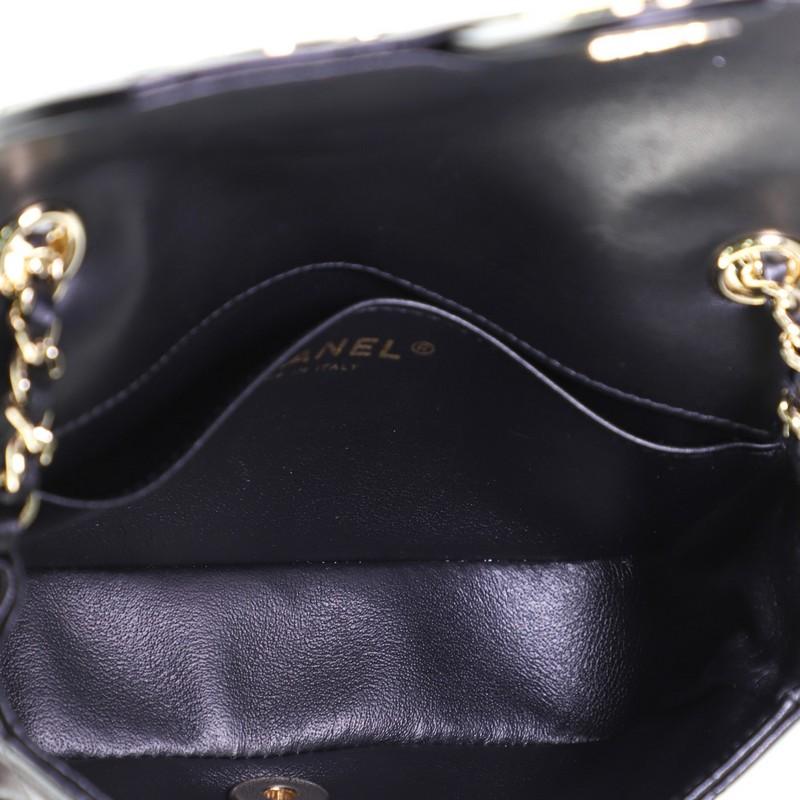 Chanel Emoticon Classic Single Flap Bag Quilted Lambskin Extra Mini In Good Condition In NY, NY