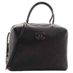 chanel black evening bag purse