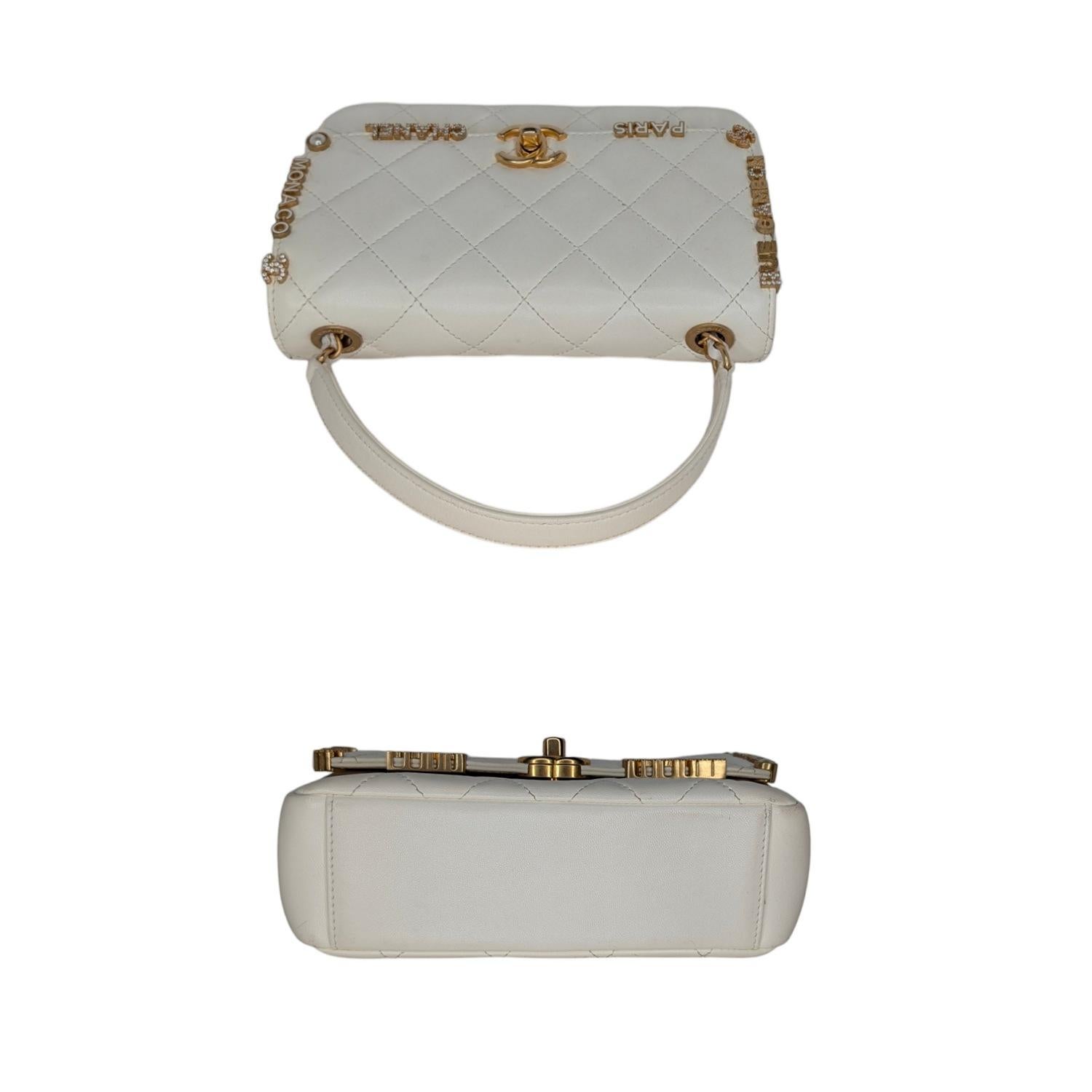 Chanel Enamel Strass Quilted Paris Monaco Mini Rectangular Flap For Sale 1