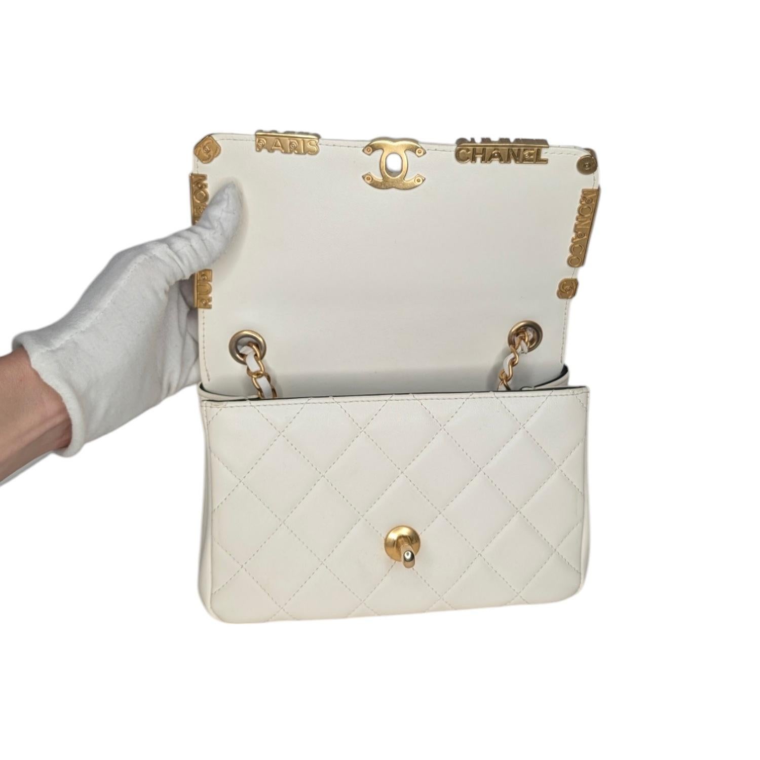 Chanel Enamel Strass Quilted Paris Monaco Mini Rectangular Flap For Sale 2