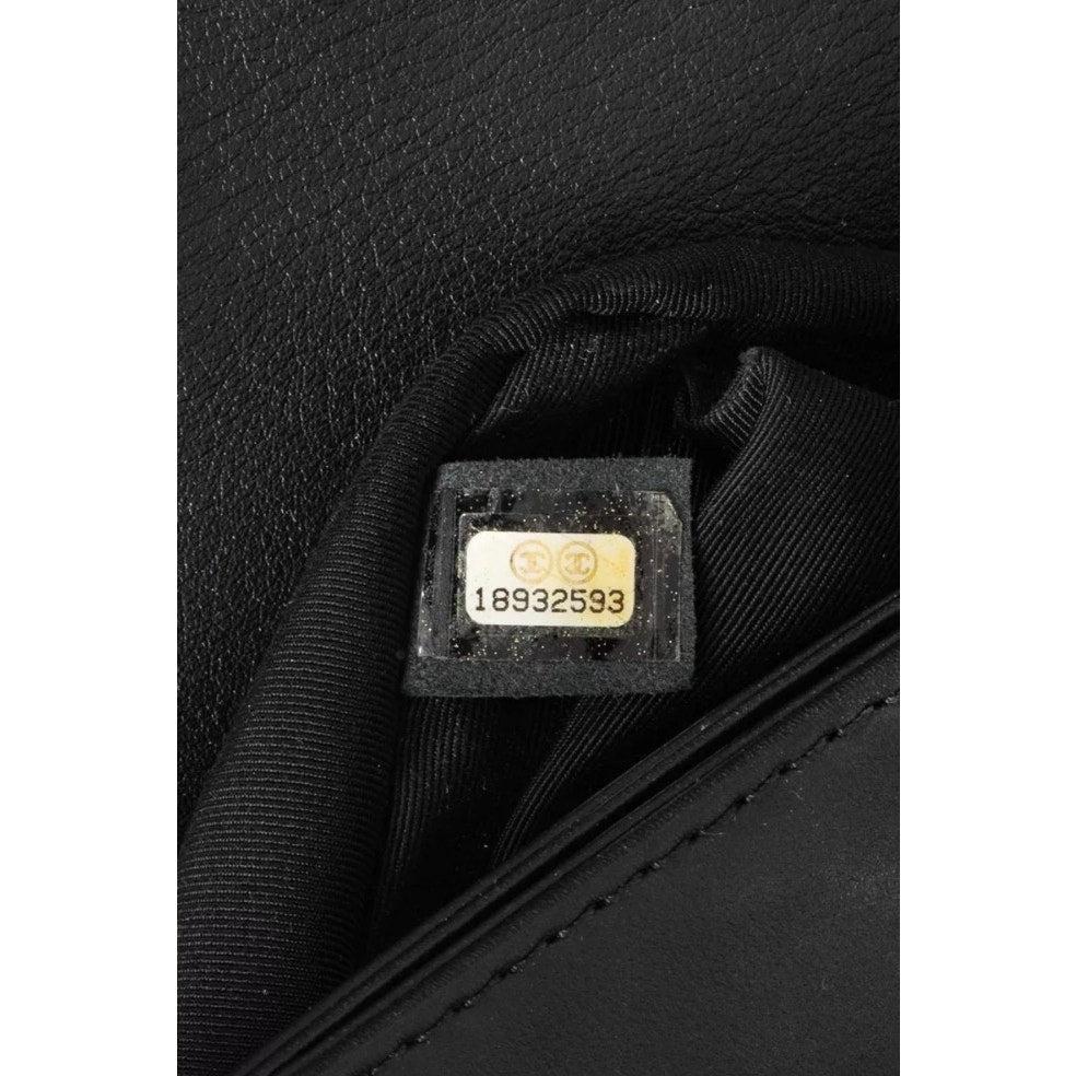 Chanel Enchained Black Leather Medium Boy Bag 1
