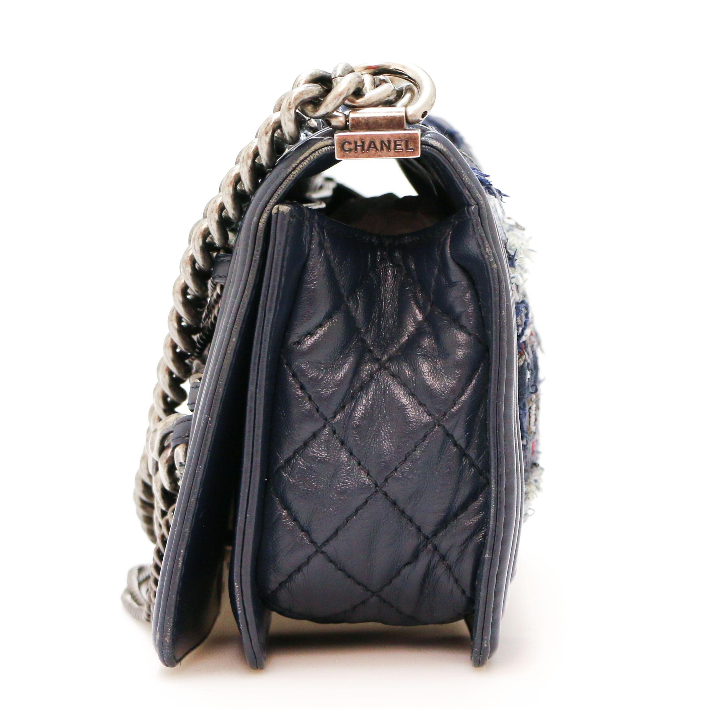 Black Chanel Enchained Boy Bag For Sale
