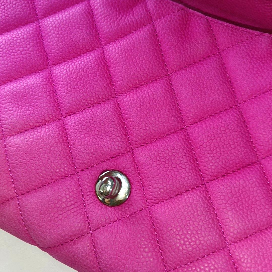 Chanel Envelope Clutch with Chains Pink Caviar Leather, 2013-2014 8