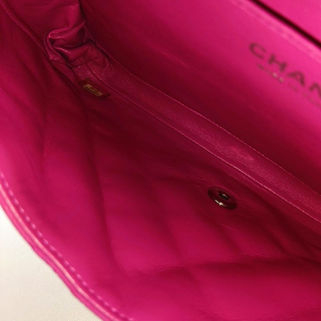 Chanel Envelope Clutch with Chains Pink Caviar Leather, 2013-2014 15