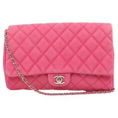 Chanel Envelope Clutch with Chains Pink Caviar Leather, 2013-2014