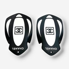 Chanel, ergonomic rubber CC logo hand flippers, 1990s