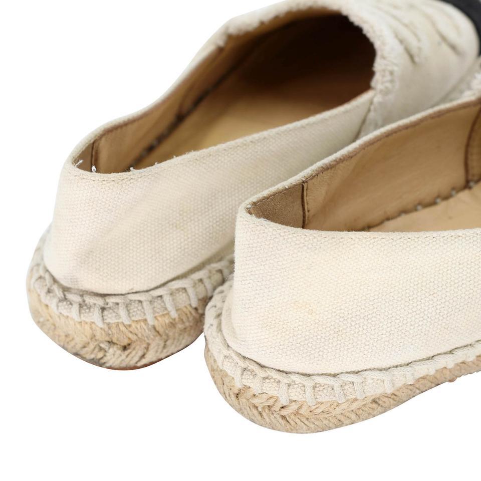 Chanel Espadrille 35 Raw Canvas Woven Flats CC-S0829-0009 5