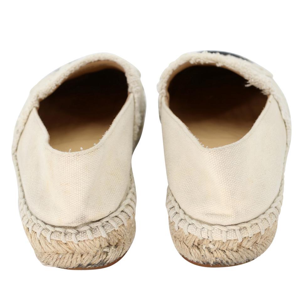 Chanel Espadrille 35 Raw Canvas Woven Flats CC-S0829-0009 4