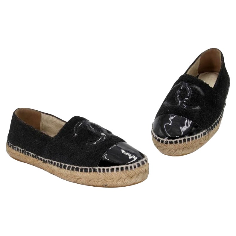 Chanel Alpargata 37 Lienzo Purpurina Puntera CC Pisos CC-0602N-0004 en venta