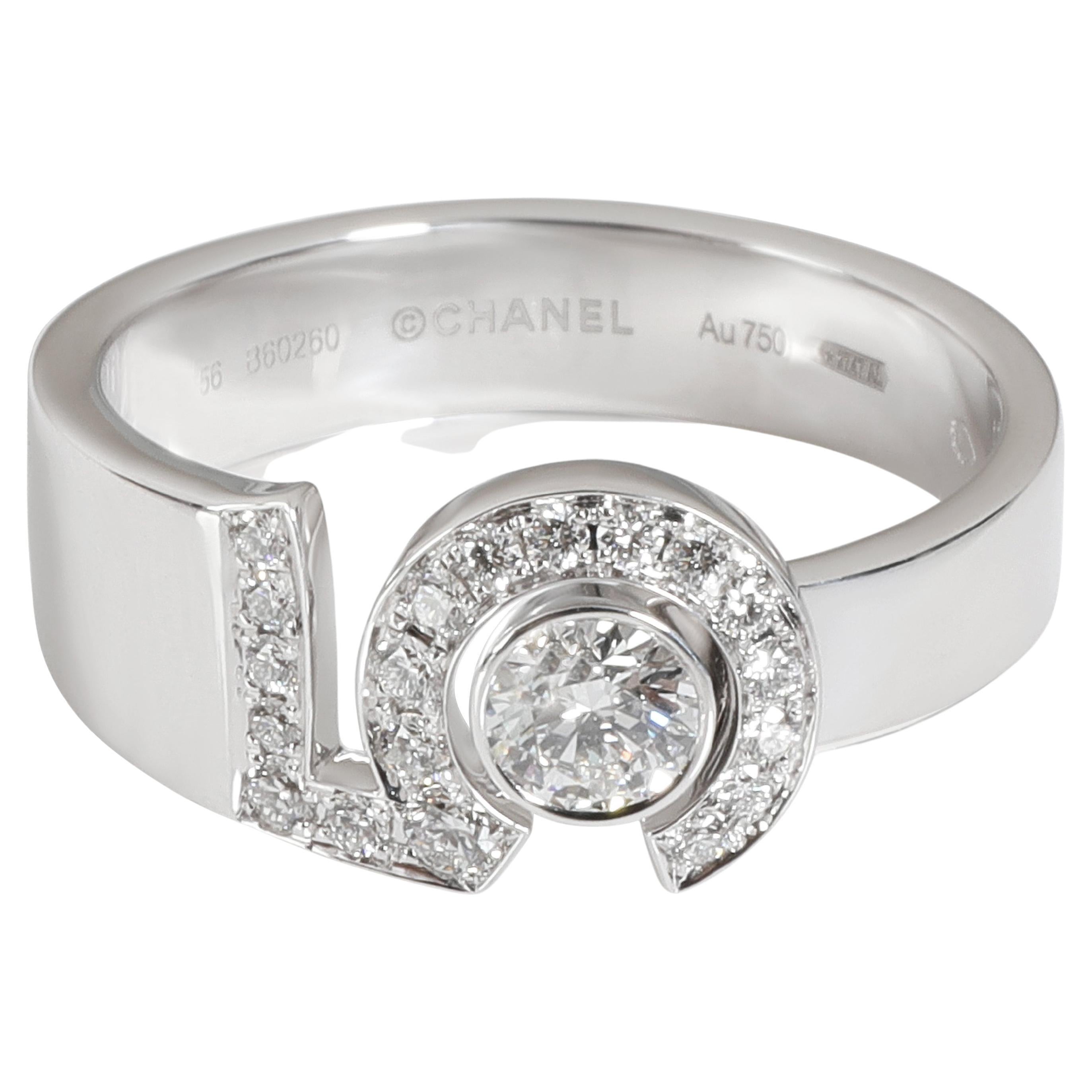 Chanel Eternal No 5 Diamond Ring in 18K White Gold at 1stDibs