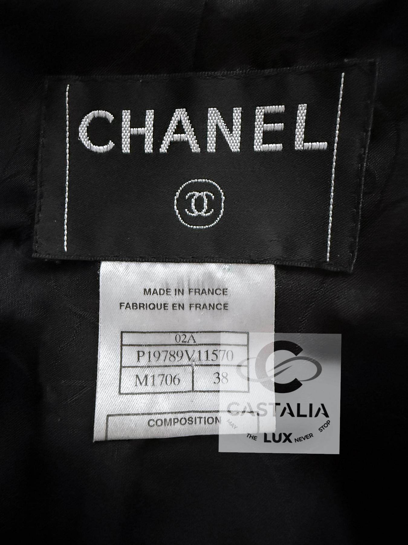 CHANEL Eternity Bound Schwarz Tweed Jacke 38 FR im Angebot 9