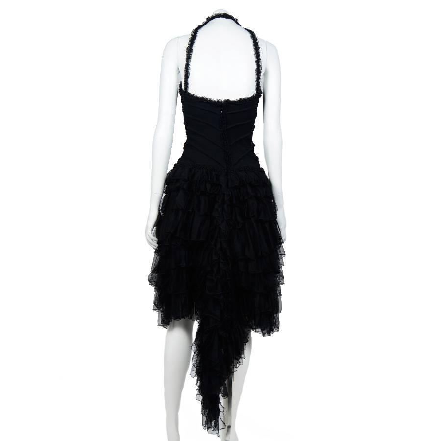chanel ruffle dress