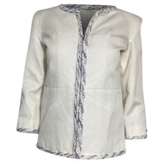 Chanel Evening Jacket in White Cotton