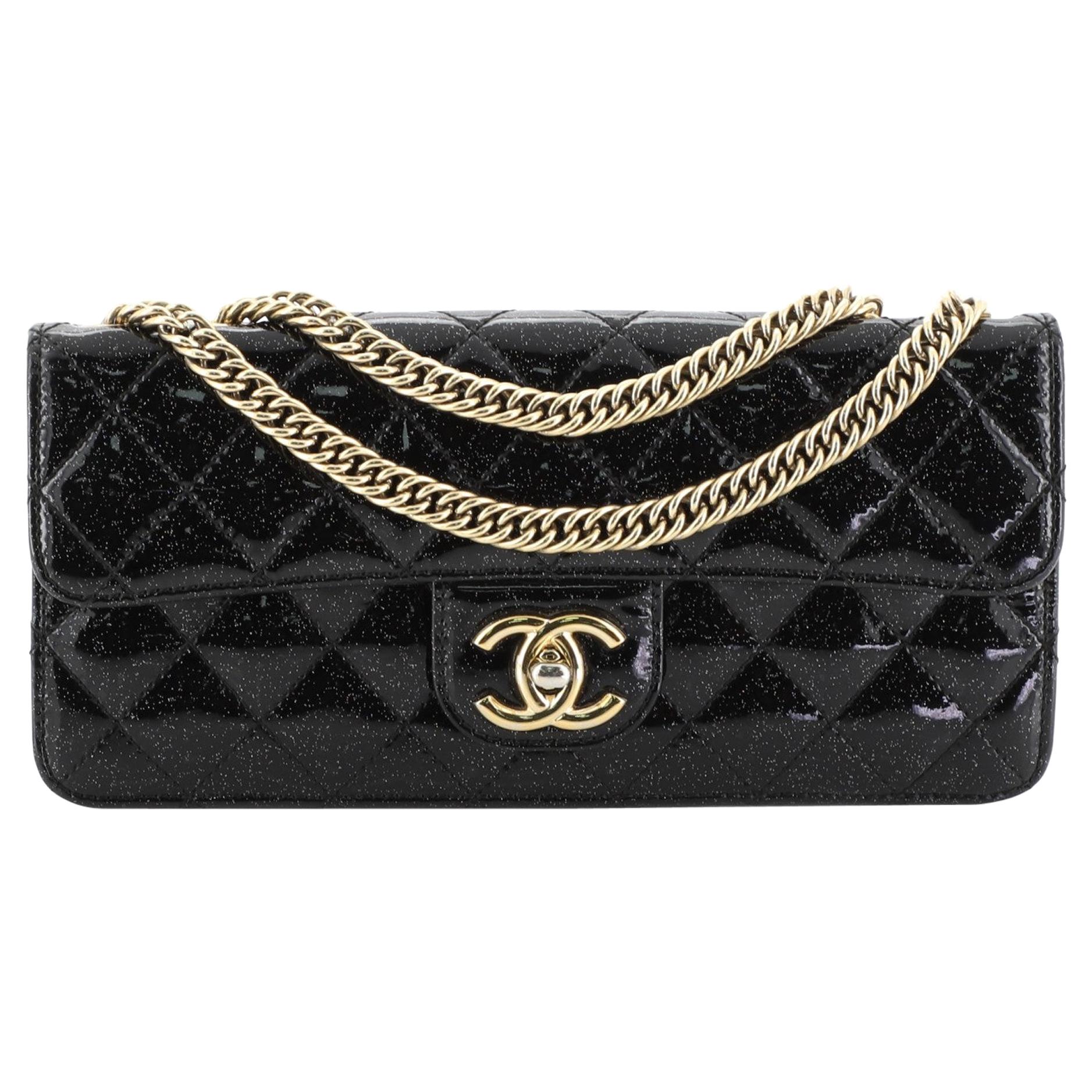 Chanel Evening Star Flap Bag Quilted Patent East West at 1stDibs