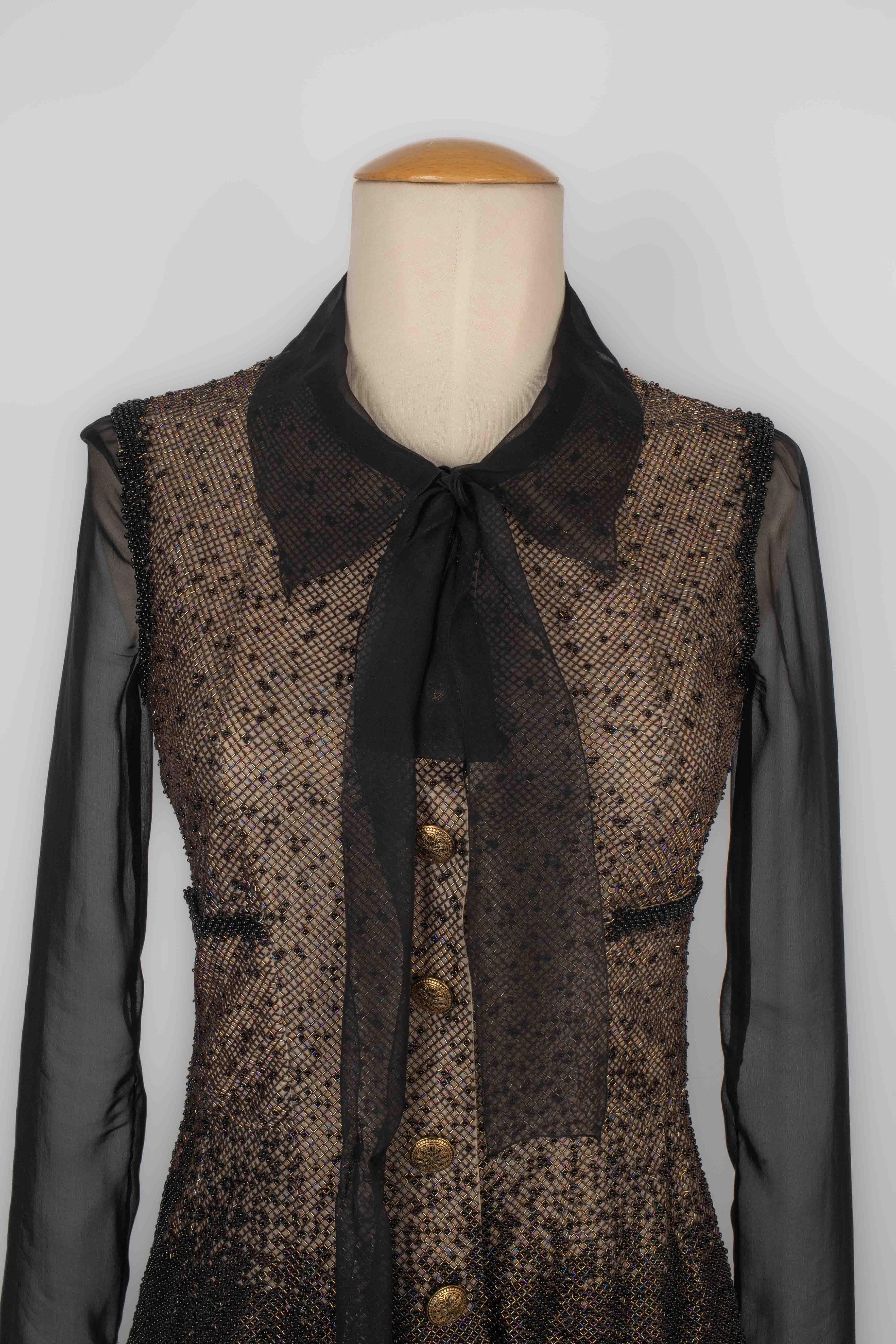 Chanel Robe de soirée haute couture 2001 en vente 2