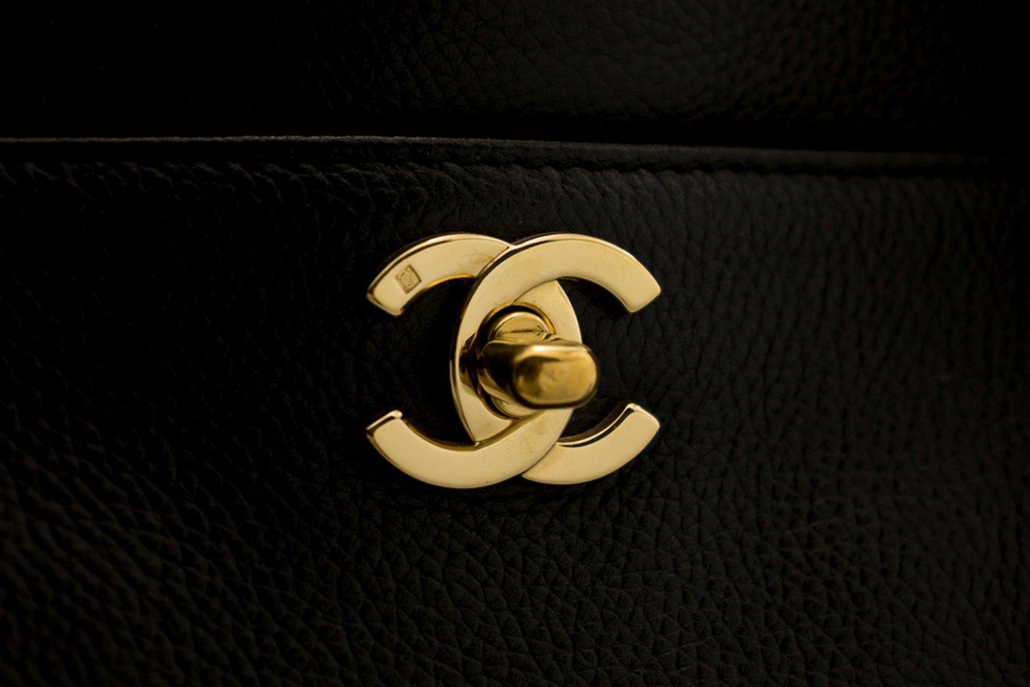CHANEL Executive Tote 2Way Caviar Shoulder Bag Handbag Black 8