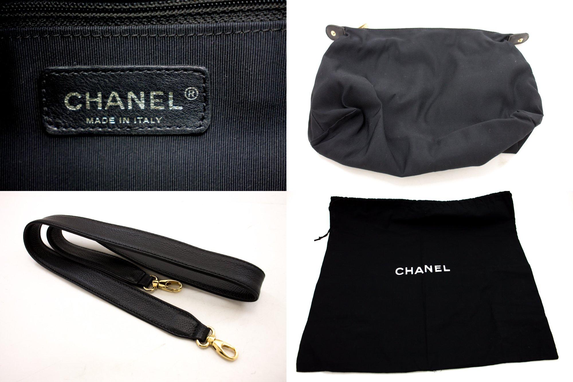 CHANEL Executive Tote 2Way Caviar Shoulder Bag Handbag Black 4