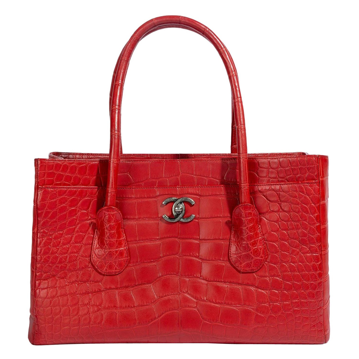 Chanel Executive Tote Aligátor Mate SHW en venta