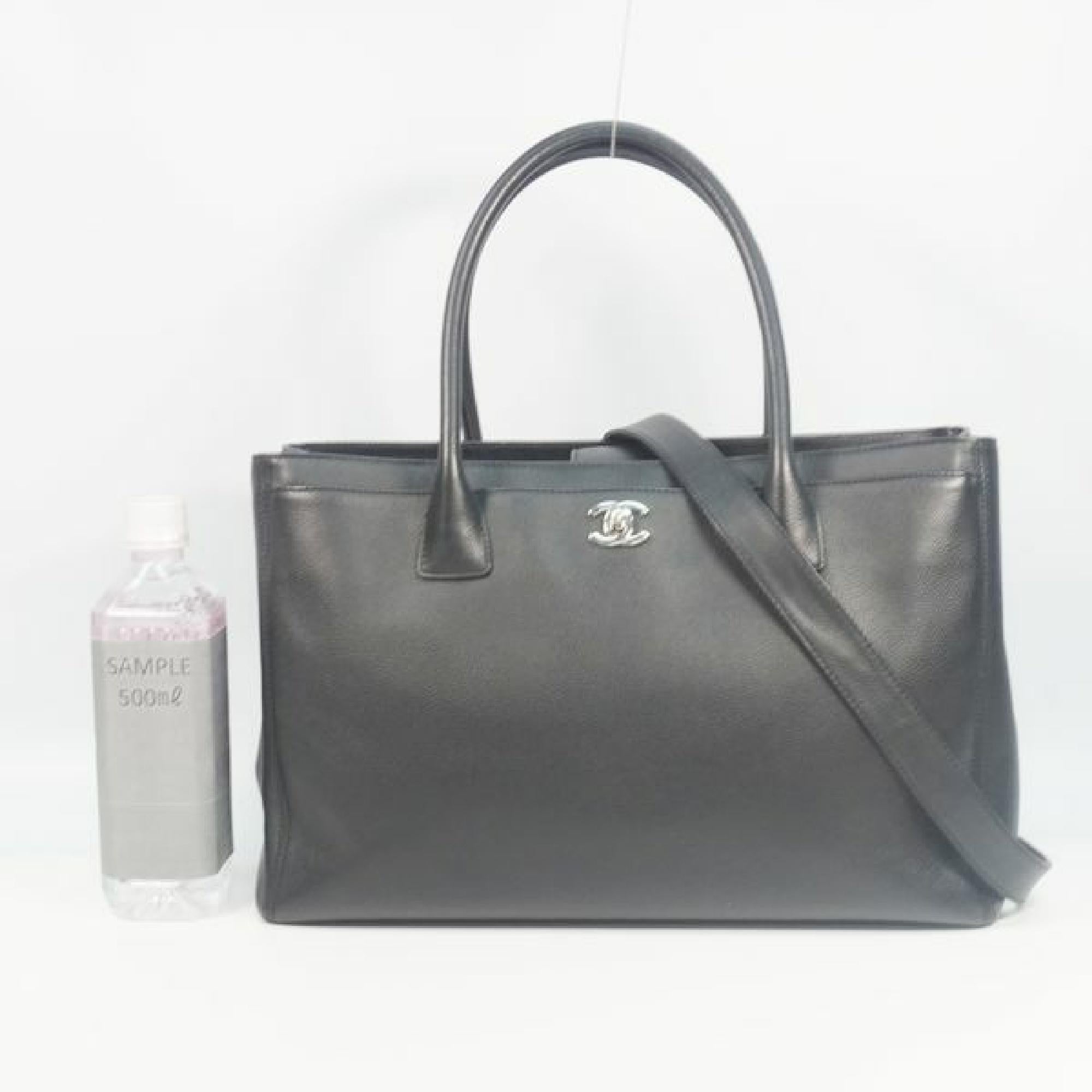 CHANEL Executive tote Womens tote bag black x silver hardware 6