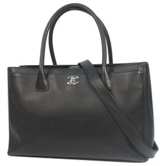 CHANEL Executive tote Womens tote bag noir x argenté